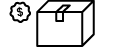 Black package on a white background.