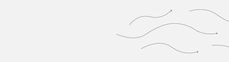Black wavy arrows on a white background. Klar til å sendes