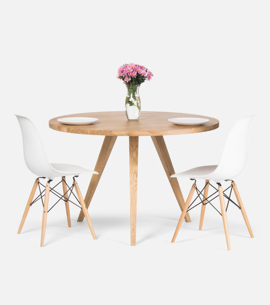 OKKO - Round dining table - Solid oak