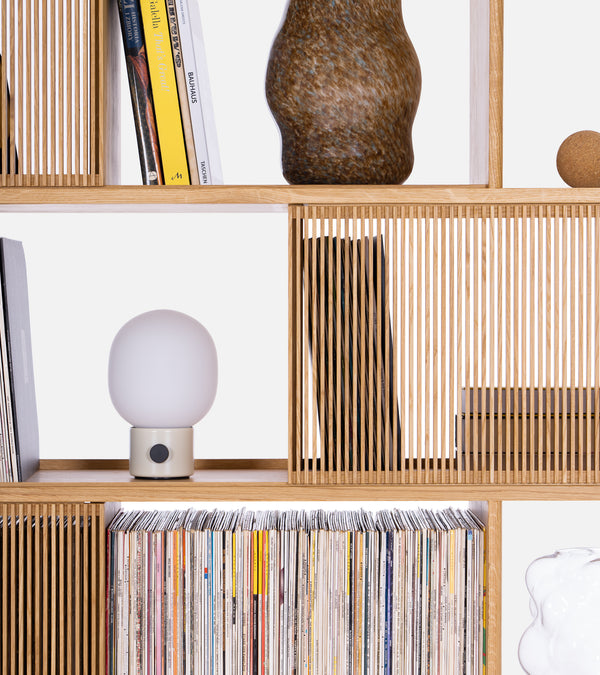 MOLL – Bookshelf & Vinyl Storage – Solid oak